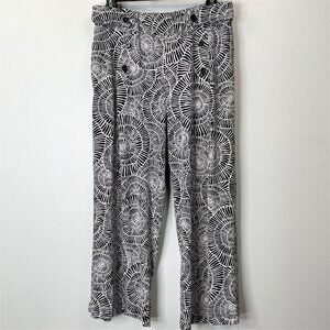 Robert Louis Pants Size‎ Large Geometric Elastic Waist Sailor Buttons High Rise